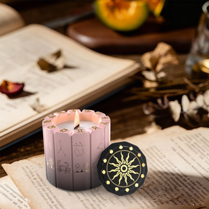 อุปกรณ์ทำเทียนเซรามิกหลากสีสัน 12 สี ดีไซน์ภายในบริษัท Relaxlines <span class=keywords><strong>เทียน</strong></span>ทรงกระบอก <span class=keywords><strong>เทียน</strong></span>หอมหรูหรา - Product Image 3