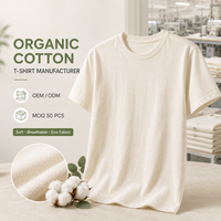 Fabricant de t-shirts en coton biologique sur mesure, certifiés GOTS, doux, respirants, col rond, manches courtes, marque privée, t-shirt homme durable