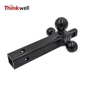Conector de enganche de remolque Thinkwell de tres bolas, 2 pulgadas, acero al carbono, para remolques, caravanas, SUV, piezas de modificación - Product Image 2