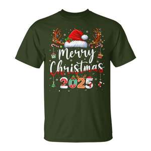 Joyeux Noël 2025 T-shirt graphique de Noël pour la famille assorti - Product Image 1