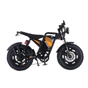 Moto tout-terrain électrique pour adultes <span class=keywords><strong>avec</strong></span> pneus larges de 20 pouces, batterie au lithium, moteur sans balais, <span class=keywords><strong>suspension</strong></span> <span class=keywords><strong>avant</strong></span> <span class=keywords><strong>et</strong></span> arrière <span class=keywords><strong>et</strong></span> capacité tout-terrain - Product Image 1