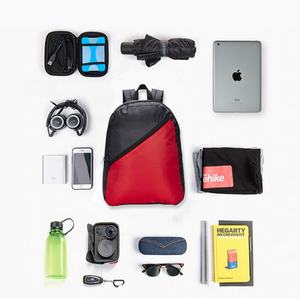 Sac à dos en polyester imperméable pliable avec bandoulière arquée, motif lettres et fermeture éclair, personnalisable, vente en gros, pour sports décontractés et randonnée - Product Image 6