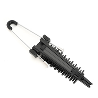 Accessoires de fixation pour câbles de tension PA2000, Serre-câble isolé FTTH en forme de coin pour suspension et fixation rapide