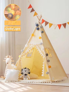 Avec Lumière Bébé Luxe Blanc Indien <span class=keywords><strong>Tipi</strong></span> <span class=keywords><strong>Tente</strong></span> Coton Tissu Points Design Jouet <span class=keywords><strong>Tente</strong></span> Intérieur Enfants <span class=keywords><strong>Tente</strong></span> de Jeu - Product Image 5