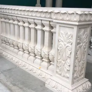 Colonne de rampe d'escalier en marbre, de luxe, nouveauté