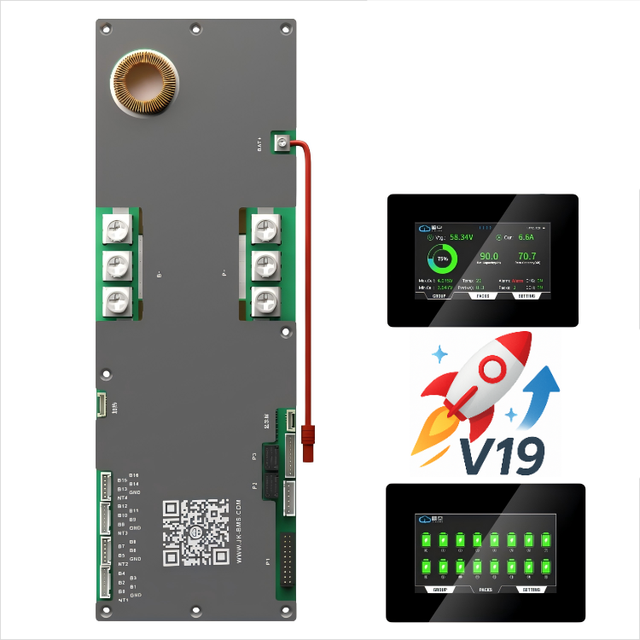JIKONG JK PB2A16S20P 200A 8s 24v 16s 48v Home Energy Storage Inverter BMS Lithium Ion Lifepo4 Lo Metal Core PCB 8S 24V 16S 48V