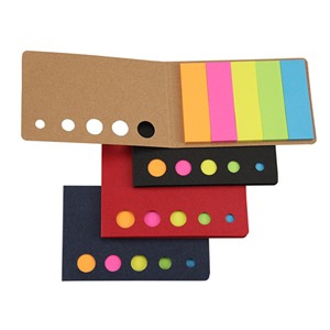 Bloc de Notas Adhesivas Portátil con Logotipo Personalizado, Tamaño de Bolsillo, Cubierta de Papel Kraft, Marcadores de Páginas de Colores para Regalos de Bienvenida - Product Image 2