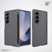 Coque de téléphone de haute qualité pour Samsung Galaxy Z Fold 7 coque de téléphone rigide transparente magnétique avec protecteur d'écran