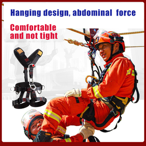 CE Protección contra caídas Seguridad de vida Cuerpo completo Cable de <span class=keywords><strong>escalada</strong></span> al aire libre internacional de cinco puntos Juego de cinturón de seguridad de operación a gran altitud - Product Image 6