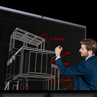 Pantalla Interactiva Táctil de 65, 75 y 85 Pulgadas, 4K, para Espacios de Aprendizaje, Pizarra Digital Inteligente para Salas de Reuniones