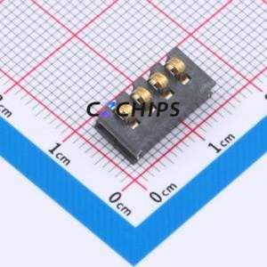 GT-BTP30004-0680B-017A Blade/Spring Contact Battery Connector SMD,P=3mm Connector Spring Contact Type 3mm 4P Horizontal Mount - Product Image 1