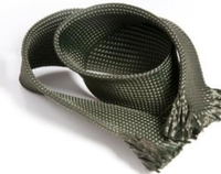 Gaine tressée Nomex EX901 1200D ignifuge pour la protection des câbles, certifiée RoHS, température de fonctionnement -200-350°C