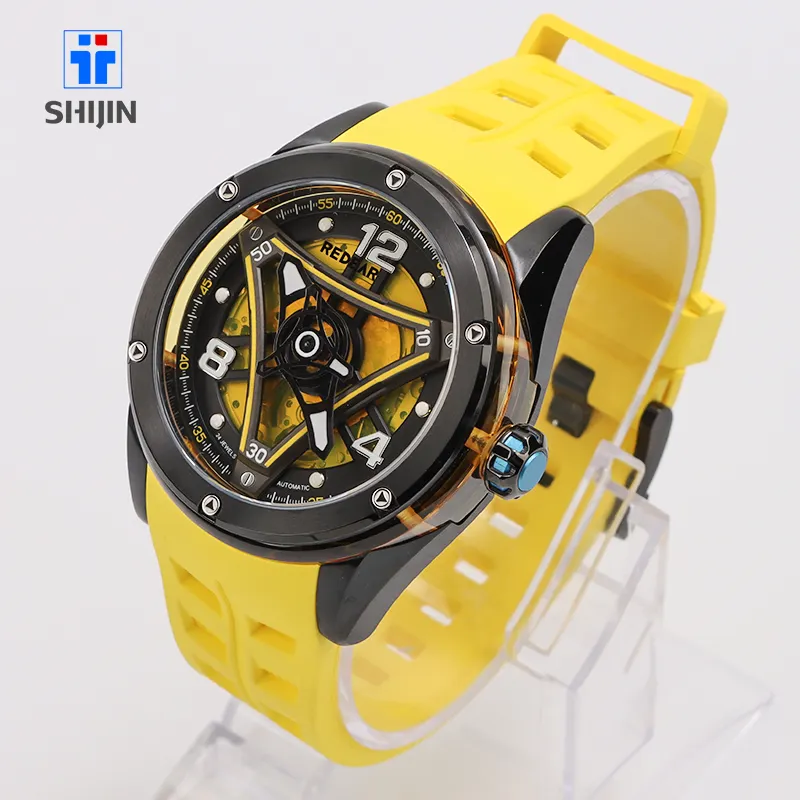 Più venduto 316L SS L cassa di cristallo orologi economici per gli uomini Custom Logo orologio meccanico Miyota 90 s5 orologio automatico