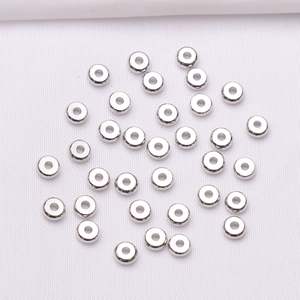 Danf - Espaciador de superficie lisa chapado en oro de 18k para pulseras, collares, cuerdas trenzadas, cuentas y accesorios sueltos hechos a mano DIY - Product Image 4