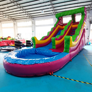 Commercial grade pvc kids water <b>slide</b> inflatable tobogan acuatico hinchable party bounce house and <b>pool</b> - Product Image 1