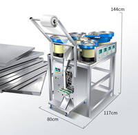 Machine d'emballage et de comptage commerciale à plaque vibrante multi-têtes pour sacs plastiques, particules, bobines, vis rotatives, écrous et boulons en acier inoxydable