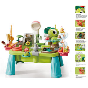 Parc aquatique dinosaure avec fonction de décharge d'eau électrique, ensemble de jeu éducatif en plastique pour enfants, petite taille - Product Image 2