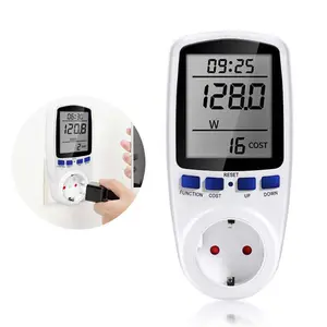 Hot Sale 2023 Digital Lcd Smart Meter Eu/ Us/uk Socket Type Power Detector Measuring Instrument Power Metering Socket