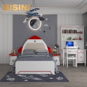 Giường Trẻ Em Rocket Bán Chạy Với Đầu Giường Tàu Vũ Trụ Craft Phòng Ngủ Trẻ Em Được Thiết Kế - Product Image 1