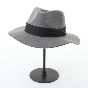 Chapeau Fedora 100% laine pour hommes et femmes, chapeaux de luxe pour l'automne, chapeaux habillés à <span class=keywords><strong>large</strong></span> bord, style élégant pour les occasions professionnelles et en plein air - Product Image 4