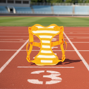 Harnais pour chien en maille douce de couleur unie, double couche, avec fonction réfléchissante, disponible en XS et XL, fabriqué en polyester et cuir - Product Image 6