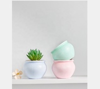 Pot de plante en argile coloré, mini-pots pour plantes, décoration d'intérieur, pot pour cactus