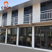 Cbox Maison Modulaire Préfabriquée en Conteneur Démontable à Deux Étages pour Logement d'Équipage, Hébergement Familial et Dortoir