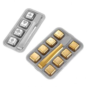 Piedras Enfriadoras de Acero Inoxidable 304 para Whisky y Vino, Cubos de Hielo Personalizados, Accesorios de Bar en Oferta - Product Image 1