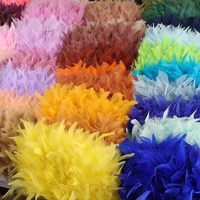 Garnitures colorées de frange de plume de Chandelle de dinde de vente bon marché pour la décoration de Costumes de spectacle de partie de carnaval