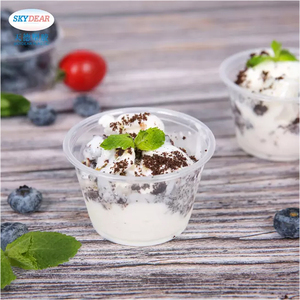 Ly Đựng Kem Tráng Miệng Dùng Một Lần Bằng Nhựa Trong Suốt Có Nắp Vòm Để Tráng Miệng Thức Ăn Nhanh - Product Image 3