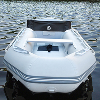 Kayak gonflable Hypalon en PVC de qualité supérieure pour 3 à 4 personnes avec moteur Bateau à rames pour sports nautiques en plein air pour la pêche Plancher aérien inclus