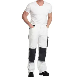 Custom Multiple Pockets Work Wear Pants Polyester Cotton Heavy Duty Work Uniform Men's Safety Cargo Pants