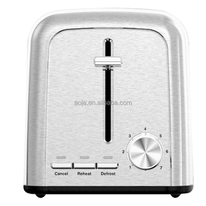 Bán nóng <span class=keywords><strong>2</strong></span> lát bánh mì nướng bằng thép không gỉ để nướng bánh mì tròn Bánh Mì Bánh quế & hơn 7 cài đặt bóng có thể điều chỉnh - Product Image 2