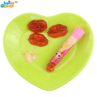 Produk baru lucu bentuk bibir permen lembut permen permen permen permen permen permen dengan lipstik Jam buah untuk anak-anak