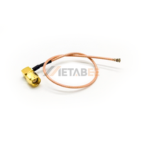 Cable de Conexión RP SMA Macho en Ángulo a UFL-3 RG178 RF