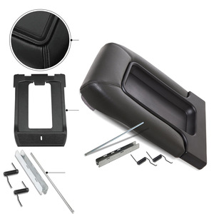 Cubierta para el Reposabrazos de la Consola Central Chevrolet 19127366, Caja de Almacenamiento de Cuero Gris Oscuro 1999-2007 - Product Image 1