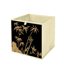 Boîte de <span class=keywords><strong>rangement</strong></span> rectangulaire pliable moderne et simple en tissu non tissé pour vêtements et jouets, 60L, modèle XY-003 - Product Image 6