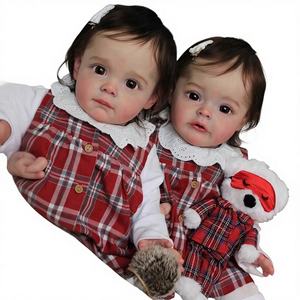 Muñeca de silicona de 60 cm, simulación de bebé recién nacido, Maggi Suesue Gemelos, 4-6 años, suministro transfronterizo, envío directo de un solo artículo - Product Image 1