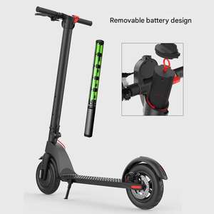 Hecho China Shenzhen 2 ruedas adulto 10 pulgadas 36V Motor sin escobillas plegable Scooter eléctrico X7 modelo 25 km/h potente regalo de Navidad - Product Image 4