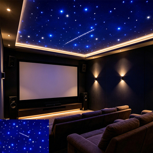 Telón de Fondo con Efecto de Iluminación de Escenario Personalizable, Decoración LED de <span class=keywords><strong>Cielo</strong></span> Estrellado y Lluvia de Meteoros para Interiores, Cortina de Luces Estelares - Product Image 3