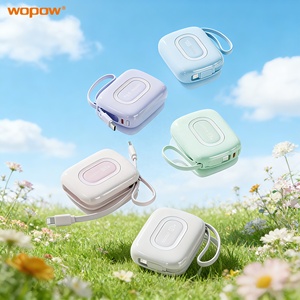 Mini Power Bank 10000mAh avec deux câbles, alimentation portable pour mobiles, livraison directe d'usine - Product Image 1
