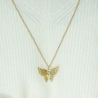 Collier Papillon Vintage Coréen Style INS pour Femme, Hip-Hop, Tendance, Polyvalent, Chaîne Superposée pour Couple, Accessoires de Bijoux