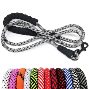 Tali anjing nilon tugas berat 3-15ft dengan pegangan empuk lembut tali hewan peliharaan tahan lama untuk anjing besar Medium dan anak anjing kecil - Product Image 2