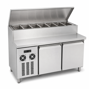 Refrigerador para Preparación <span class=keywords><strong>de</strong></span> Pizzas con Estructura Resistente para Uso Profesional en Cocinas Comerciales y Pizzerías <span class=keywords><strong>de</strong></span> Alto Volumen - Product Image 1