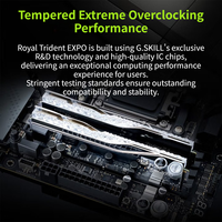 G. SKILL 32GB (16Gx2) DDR5 6000MHz 1.4V Desktop Memory Stick Royal Halberd EXPO Edition RGB Light Bar Silver/C28