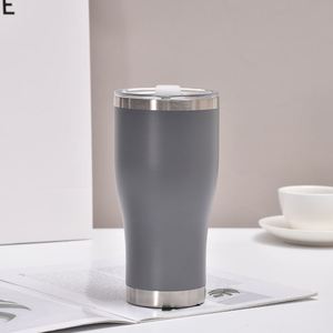 Custom Logo 20oz Curved Tumbler Stainless Steel <b>Double</b> <b>Wall</b> Vacuum Insulated Mug with Lid and Straw Perfect Gift - Product Image 4