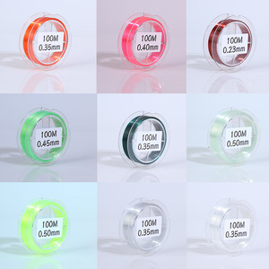 Ligne de pêche en nylon claire et colorée du japon, <span class=keywords><strong>fil</strong></span> de pêche en eau douce et salée de 100m - Product Image 5