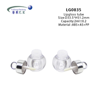 Conteneurs de gloss à lèvres miniatures personnalisés de 2 ml, tubes de gloss à lèvres en plastique pour huile à lèvres et baume à lèvres, emballage cosmétique en gros