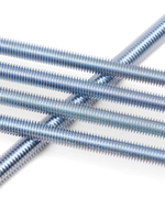 Heavy Duty Carbon Steel Threaded Rod Zinc Plated M4 to M24 Full Threaded Rod 1m 2m 3m for Pipe Support Equipment Use