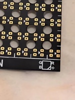 Nouveau papier de circuit P6.25-3535 120X120mm Module LED 120X120mm papier tampon pour réparer le PCB pendant l'installation